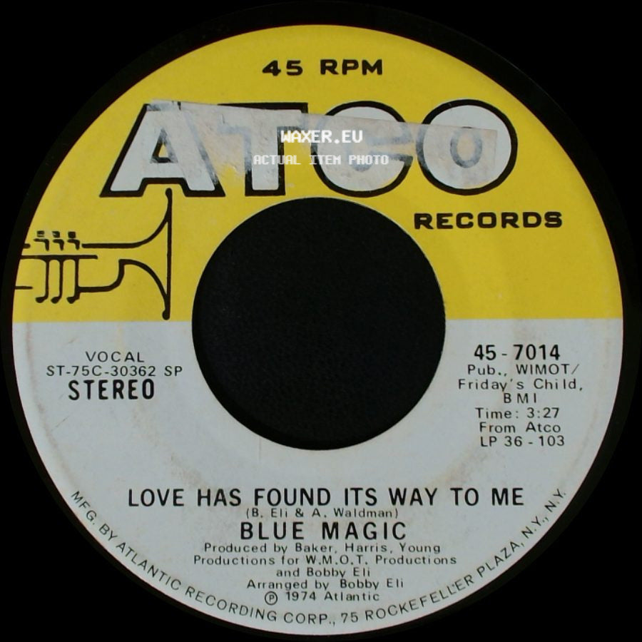 Blue Magic - When Ya Coming Home / Love Has Found Its Way To Me side B