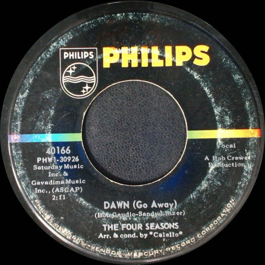 The Four Seasons - No Surfin' Today / Dawn (Go Away) side B