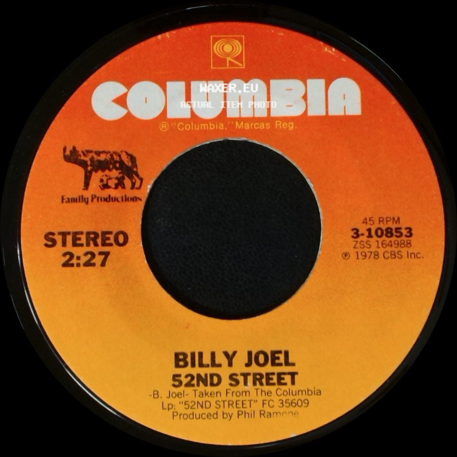 Billy Joel - My Life / 52Nd Street side B