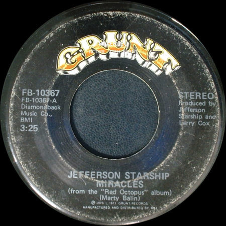 Jefferson Starship - Miracles / Ai Garimasu (There Is Love) side A