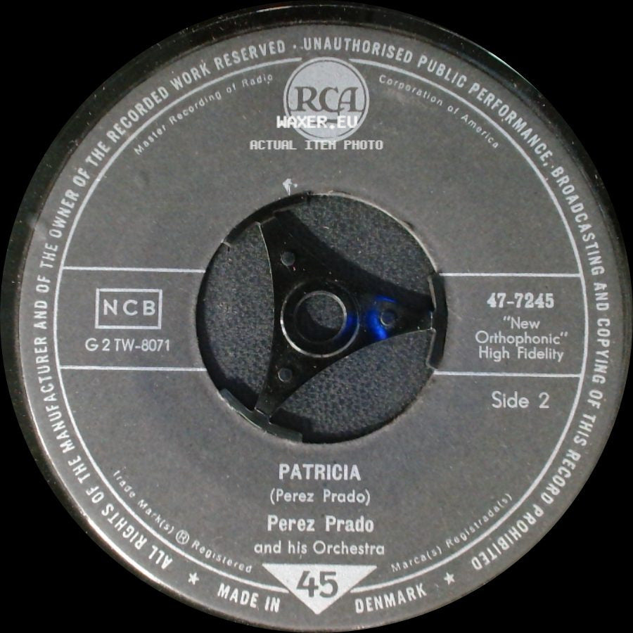 Perez Prado And His Orchestra - Why Wait / Patricia side B