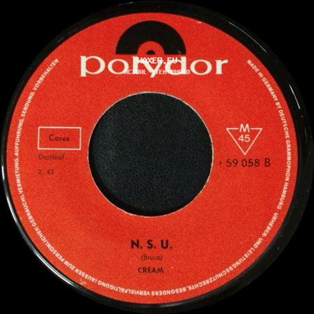 Cream - I Feel Free / N.S.U. side B