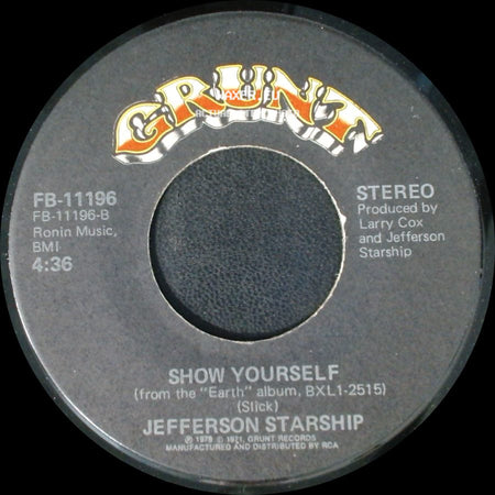 Jefferson Starship - Count On Me / Show Yourself side B