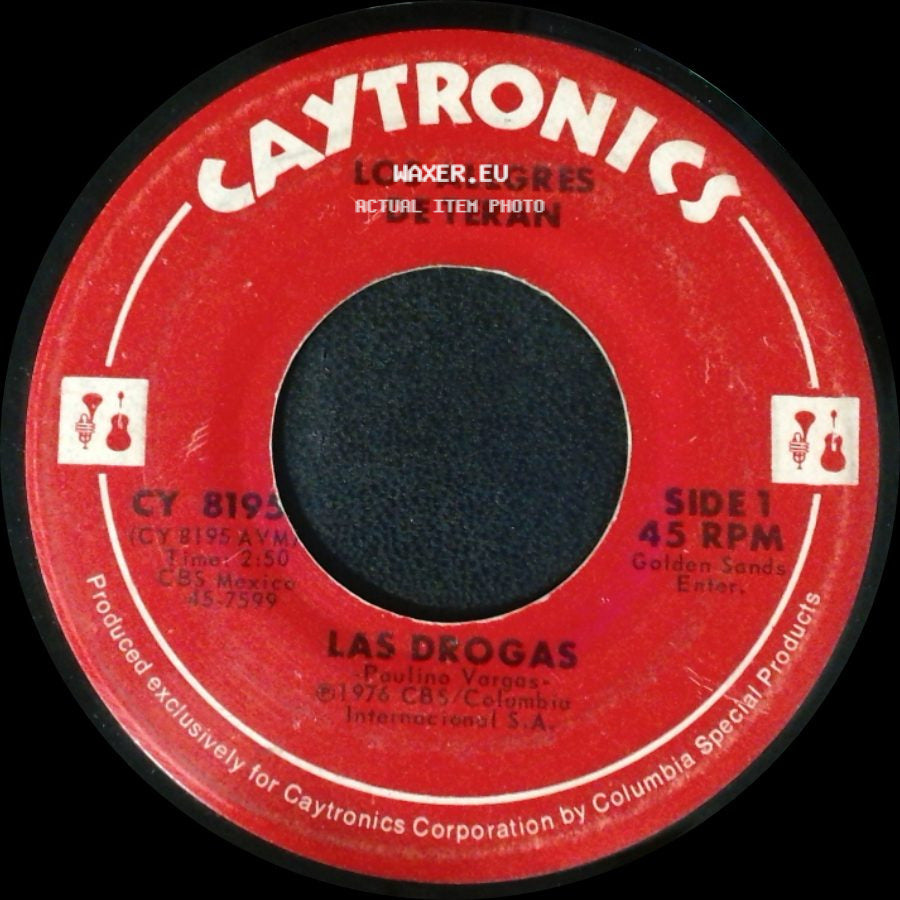 Los Alegres De Teran - Las Drogas / Las Redadas side A