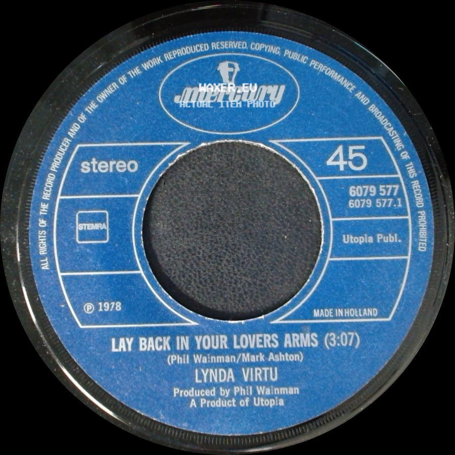Lynda Virtu - Treat Me Like A Woman / Lay Back In Your Lovers Arms side B