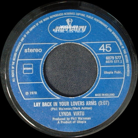 Lynda Virtu - Treat Me Like A Woman / Lay Back In Your Lovers Arms side B