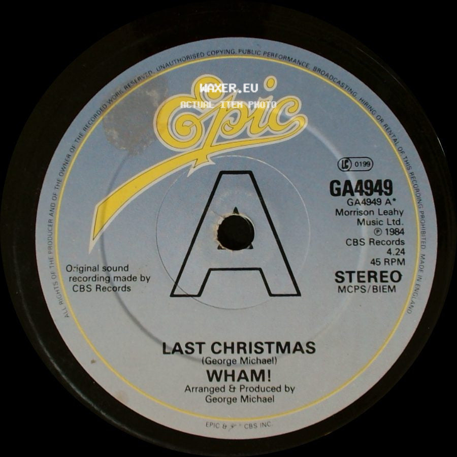 Wham! - Everything She Wants / Last Christmas side B