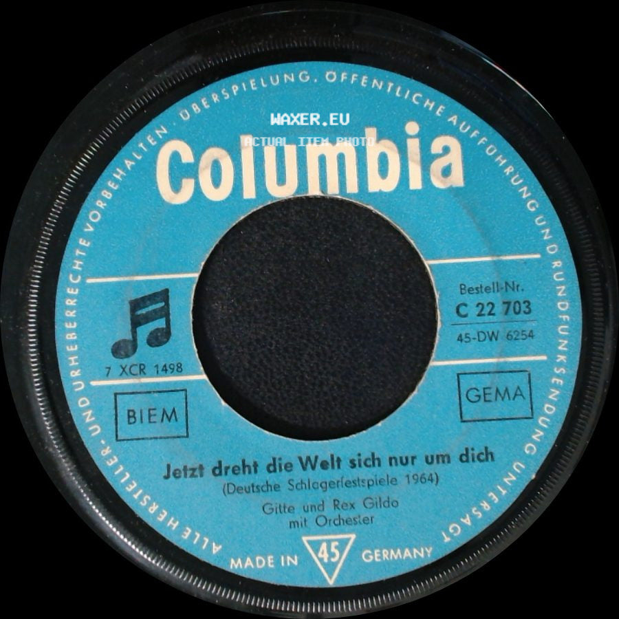 Gitte Und Rex Gildo Mit Orchester / Gitte Und Rex Gildo - Unser Haus, Das Steht In Tennessee / Jetzt Dreht Die Welt Sich Nur Um Dich side B
