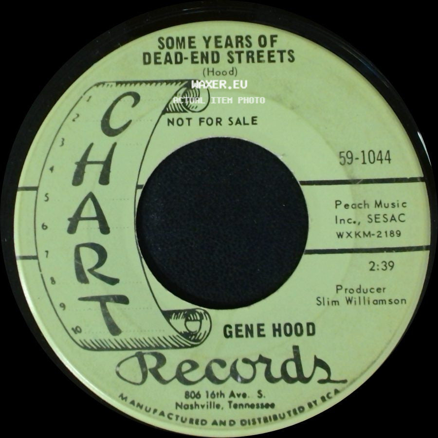 Gene Hood - Temptation Keeps Twisting Her Arm / Some Years Of Dead-End Streets side B