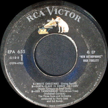 The Three Suns And Orchestra - Unknown Title A / Unknown Title B side A