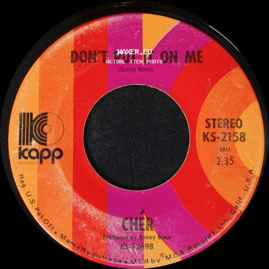 Chér - The Way Of Love / Don't Put It On Me side B