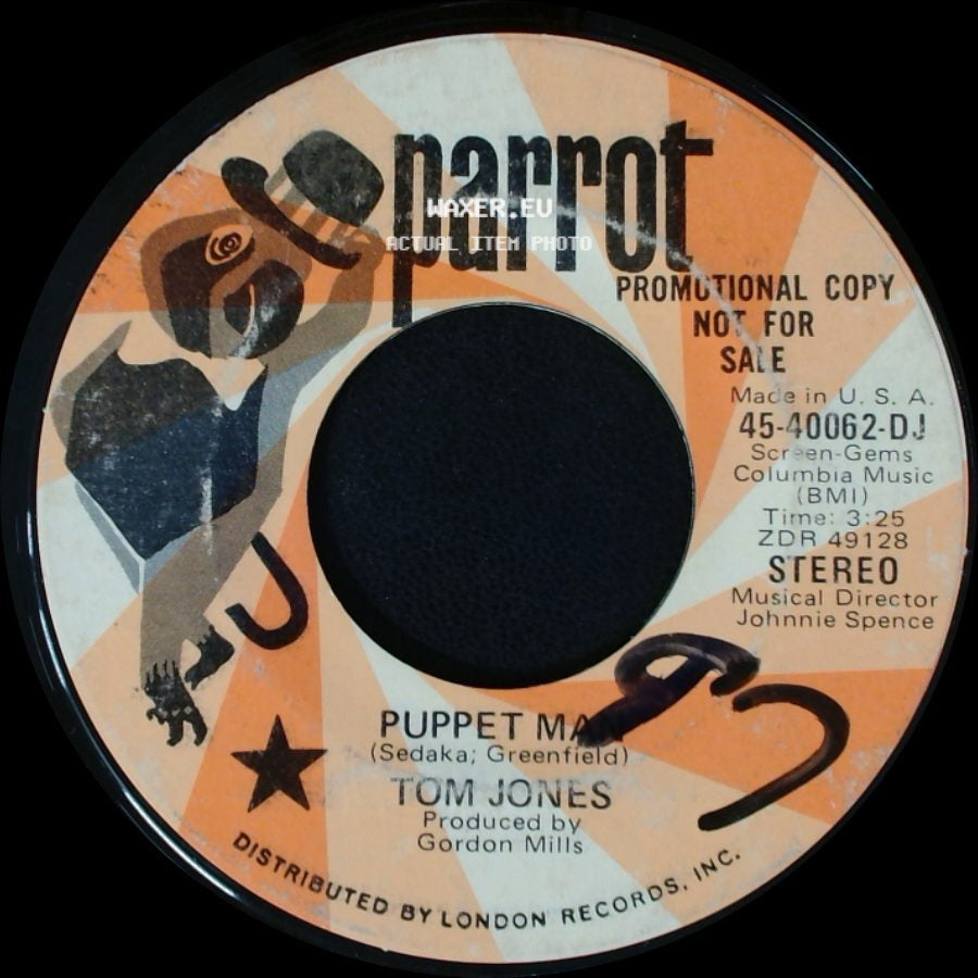 Tom Jones - Puppet Man / Puppet Man side B