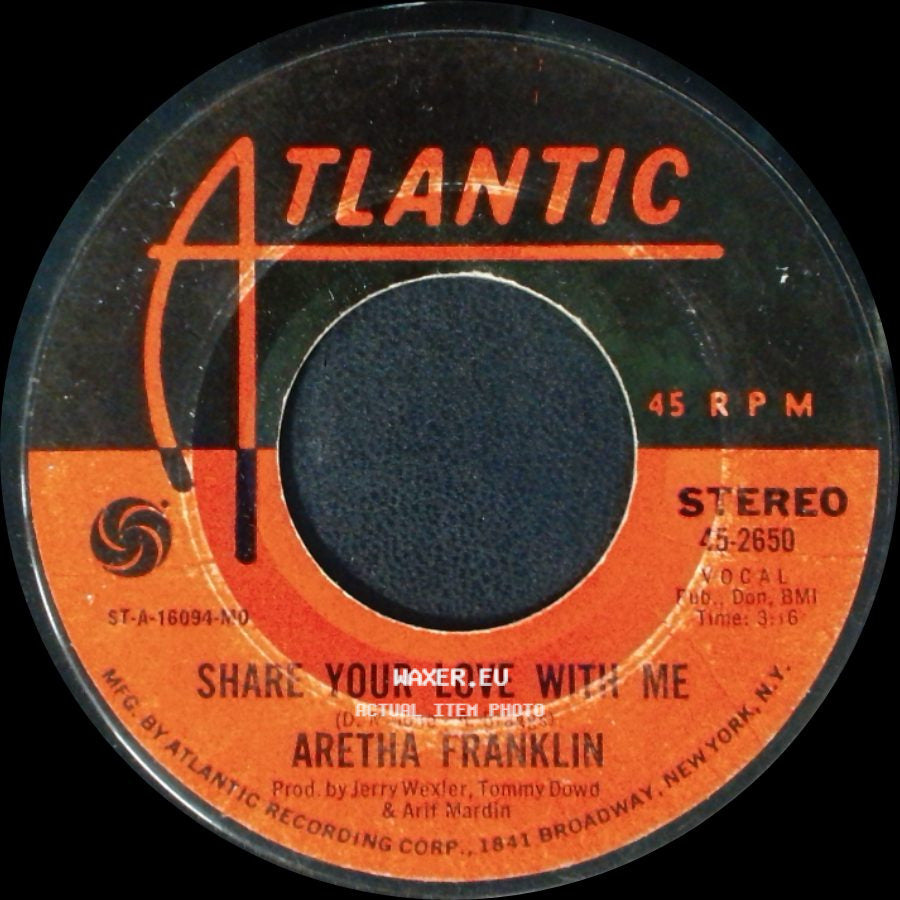 Aretha Franklin - Share Your Love With Me / Pledging My Love / The Clock side A