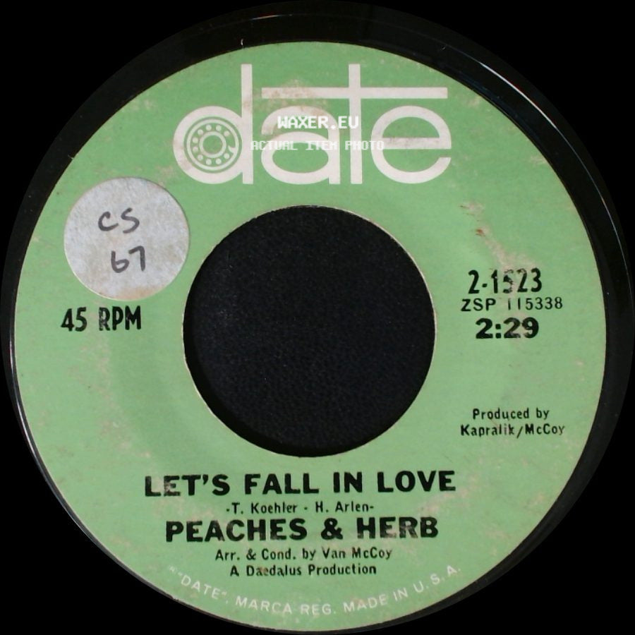 Peaches & Herb - Let's Fall In Love / We're In This Thing Together side A
