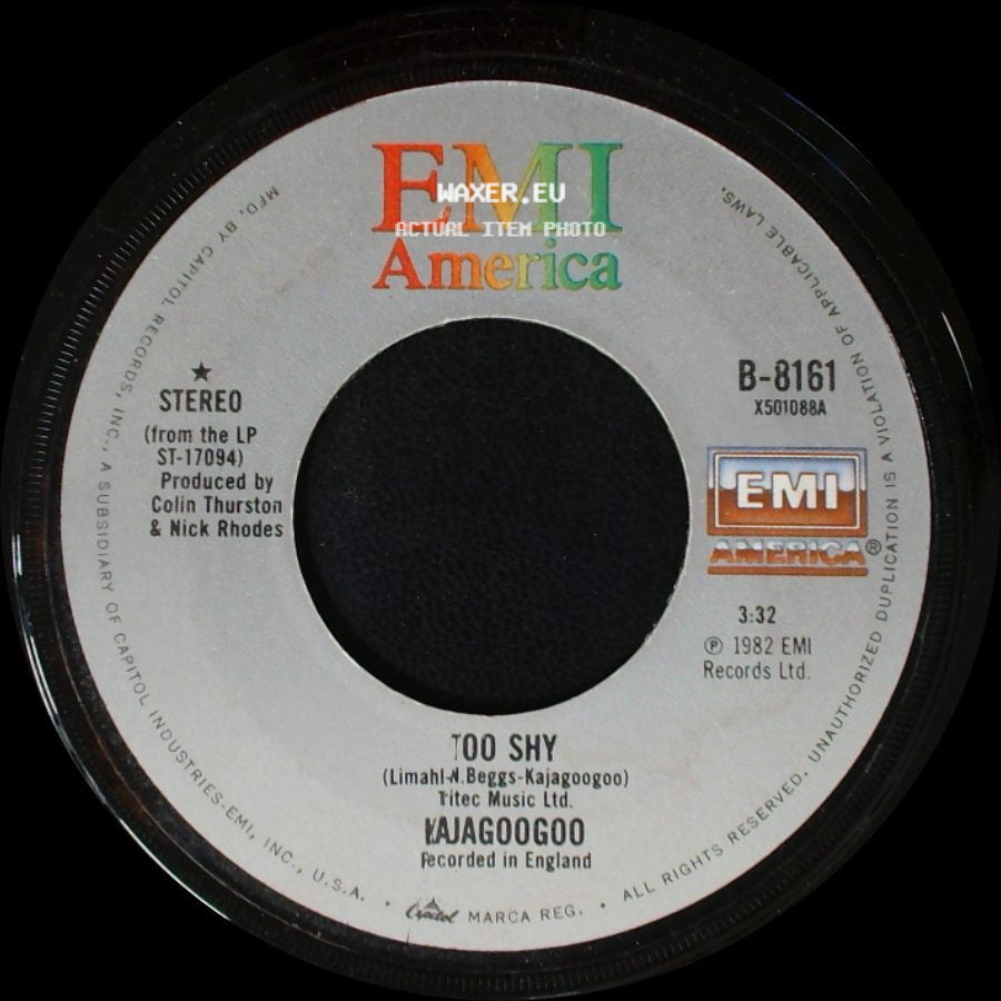 Kajagoogoo - Too Shy / Take Another View side A