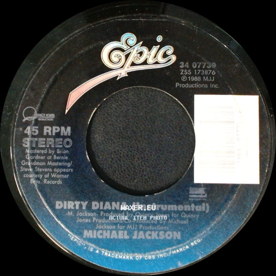 Michael Jackson - Dirty Diana (Instrumental) / Dirty Diana side A