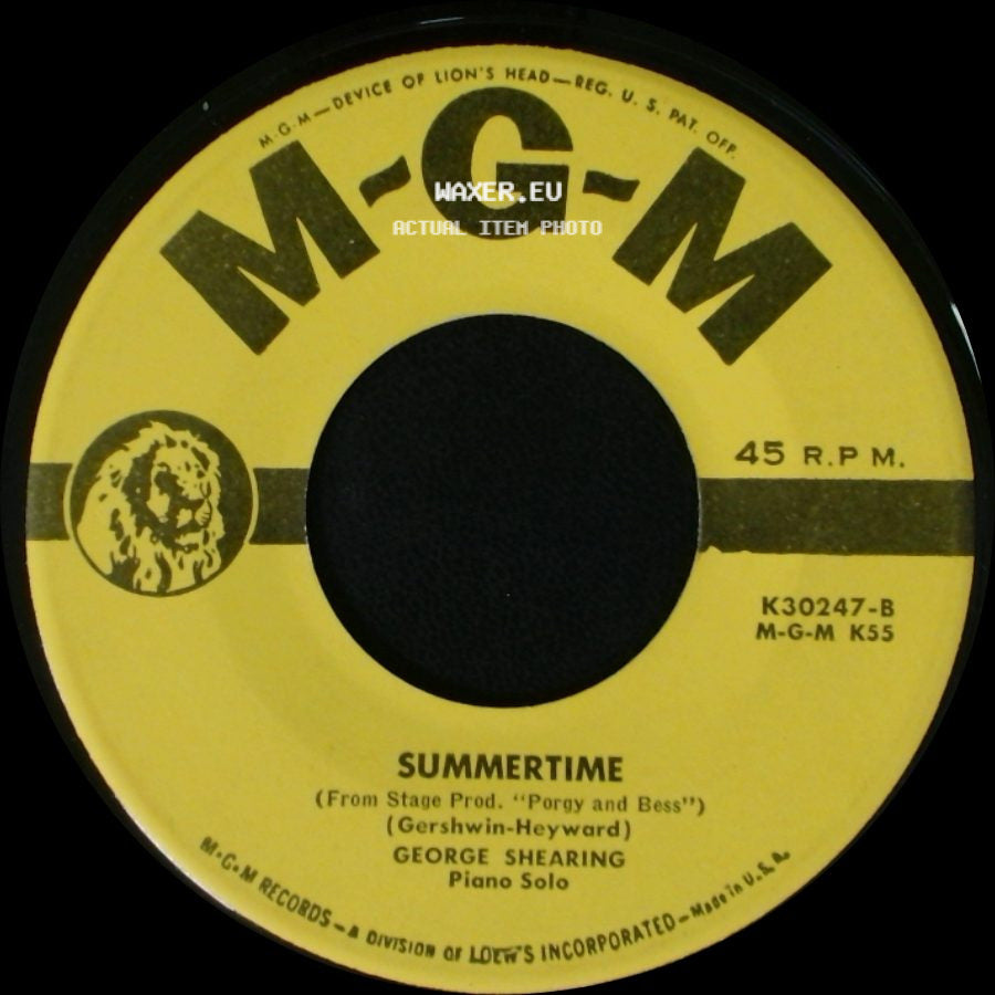 George Shearing - Summertime / Tenderly side A