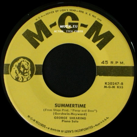 George Shearing - Summertime / Tenderly side A