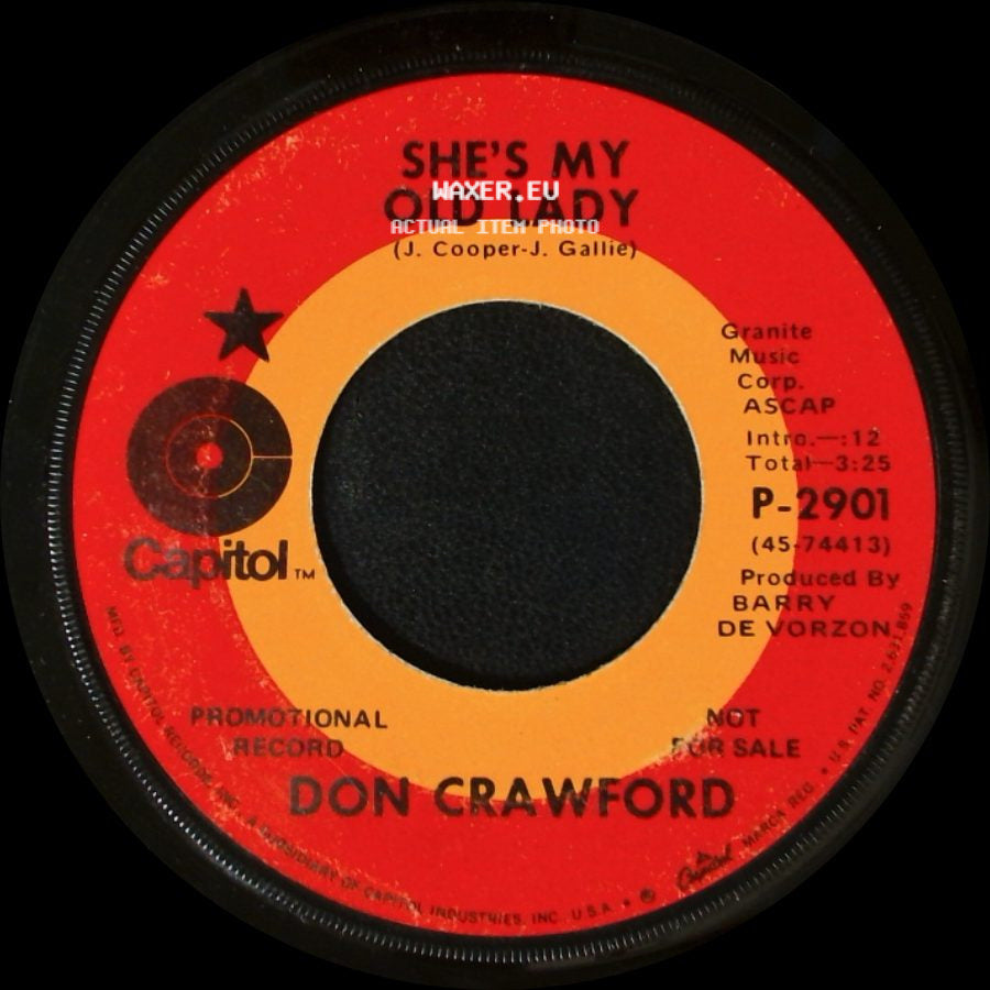 Don Crawford - She's My Old Lady / Life Is Loving A Woman side A
