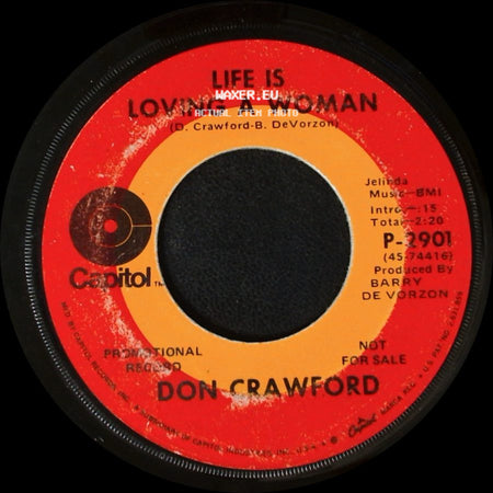 Don Crawford - She's My Old Lady / Life Is Loving A Woman side B