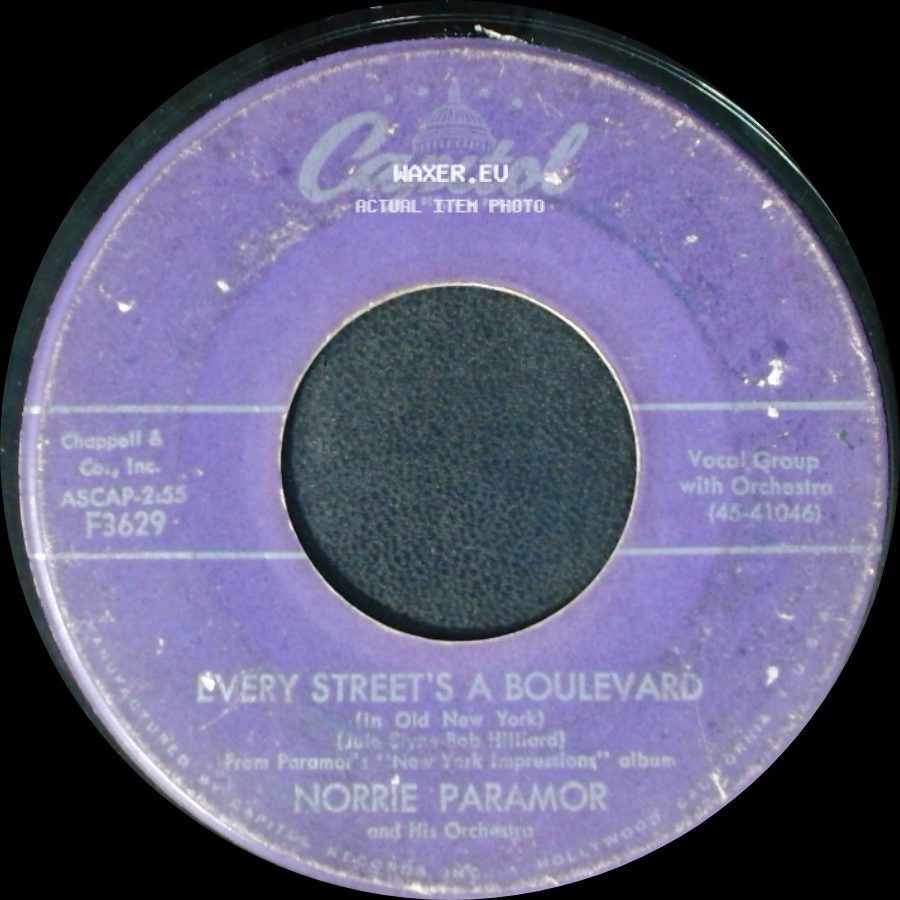 Norrie Paramor / Norrie Paramor And His Orchestra - Magic Banjo / Every Street's A Boulevard (In Old New York) side B