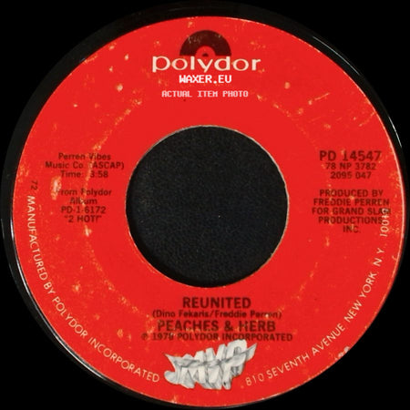 Peaches & Herb - Reunited / Easy As Pie side A