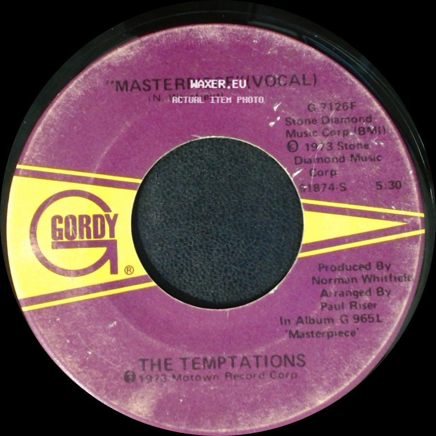 The Temptations - Masterpiece (Vocal) / Masterpiece (Instrumental) side A