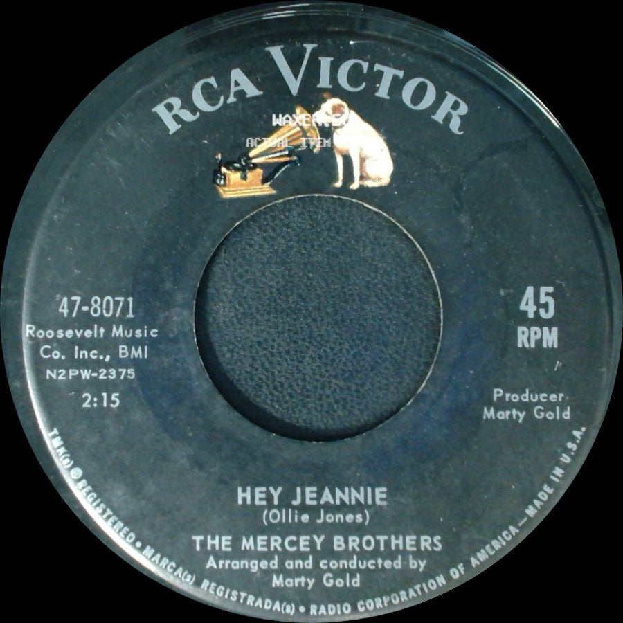 The Mercey Brothers - Bad Penny / Hey Jeannie side B