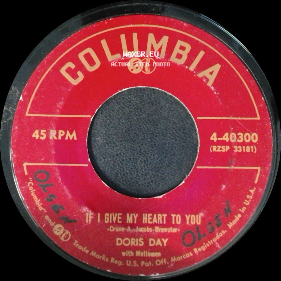 Doris Day - If I Give My Heart To You / Anyone Can Fall In Love side A