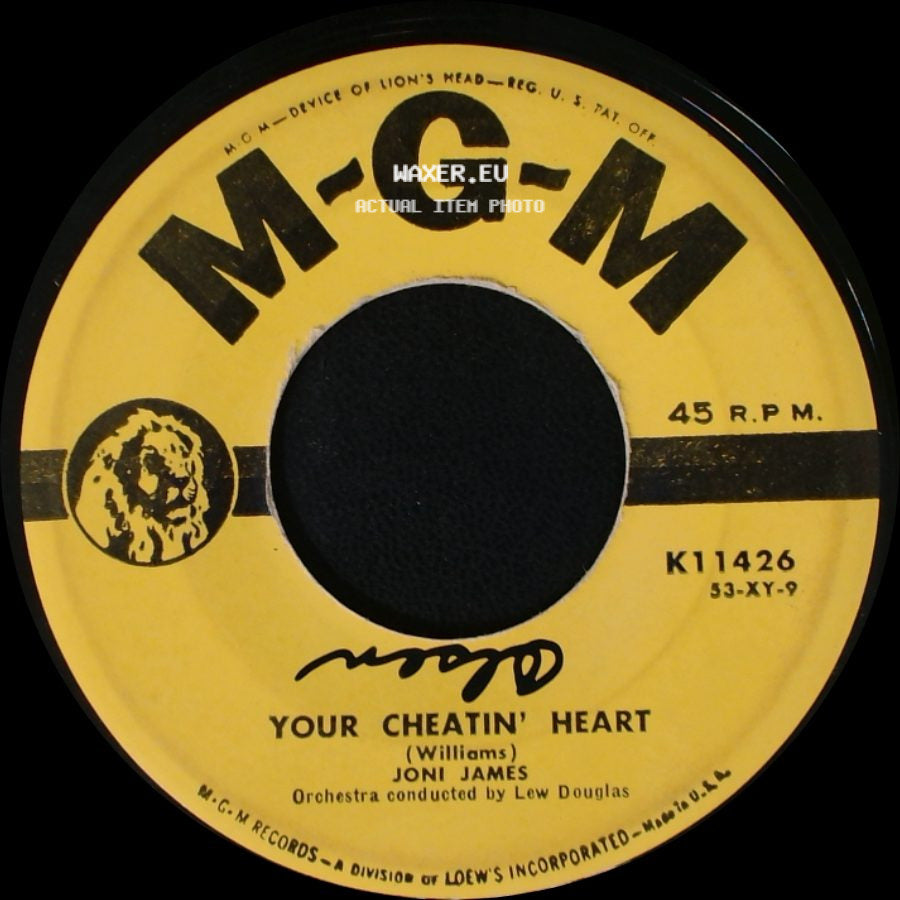 Joni James - Your Cheatin' Heart / I'll Be Waiting For You side A