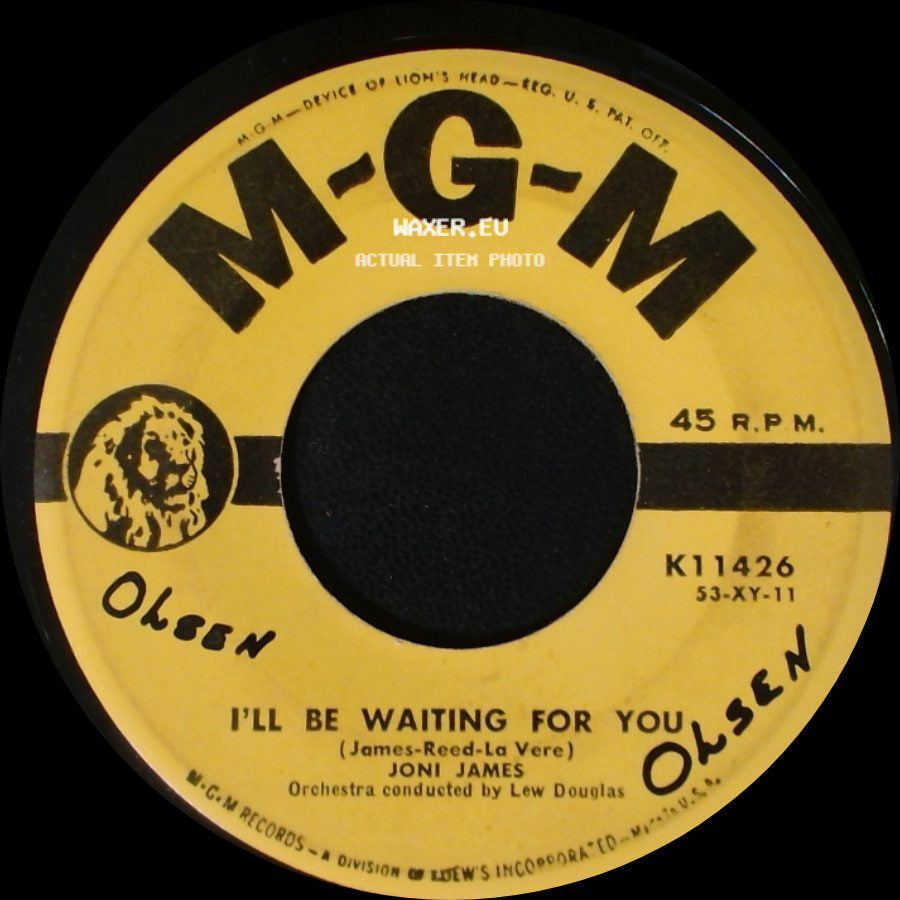 Joni James - Your Cheatin' Heart / I'll Be Waiting For You side B