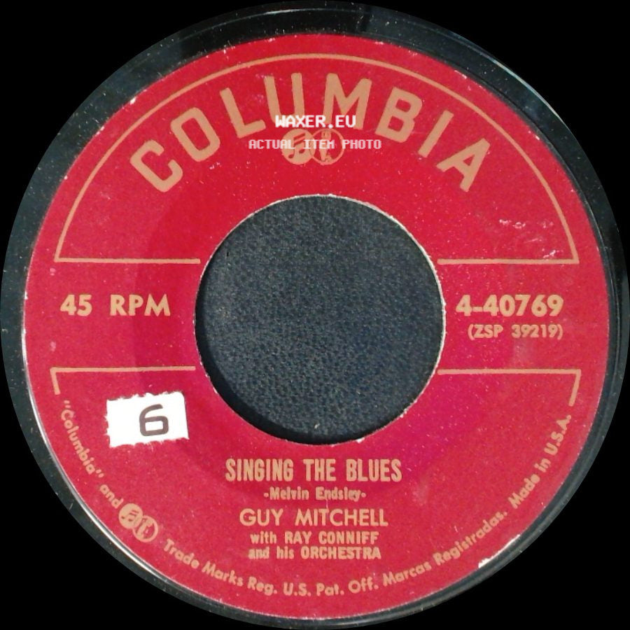 Guy Mitchell / Guy Mitchell With Ray Conniff And His Orchestra - Crazy With Love / Singing The Blues side B