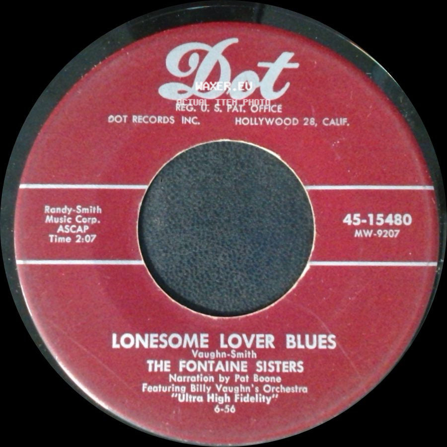 The Fontaine Sisters - Lonesome Lover Blues / Voices side A
