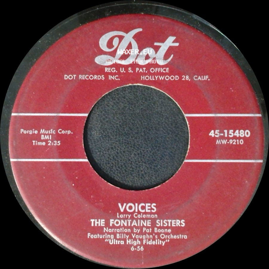 The Fontaine Sisters - Lonesome Lover Blues / Voices side B