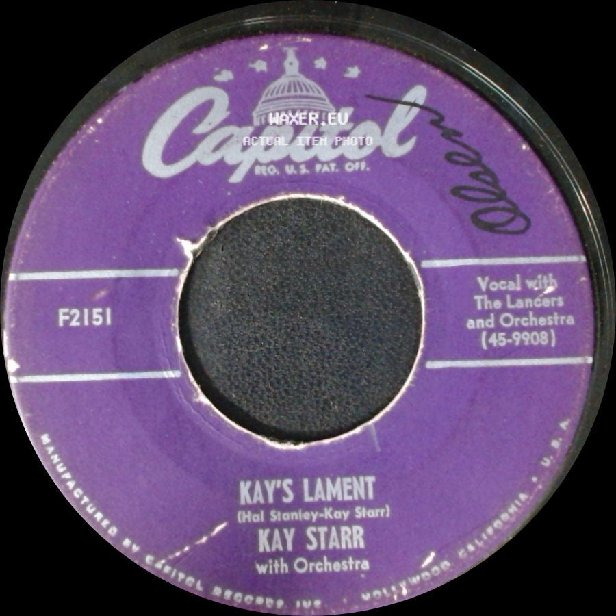 Kay Starr - Kay's Lament / Kay's Lament side B