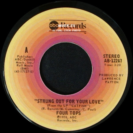 Four Tops - You Can't Hold Back On Love / Strung Out For Your Love side B