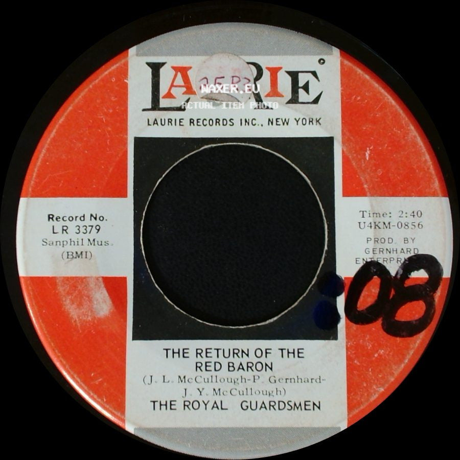 The Royal Guardsmen - Sweetmeats Slide / The Return Of The Red Baron side B