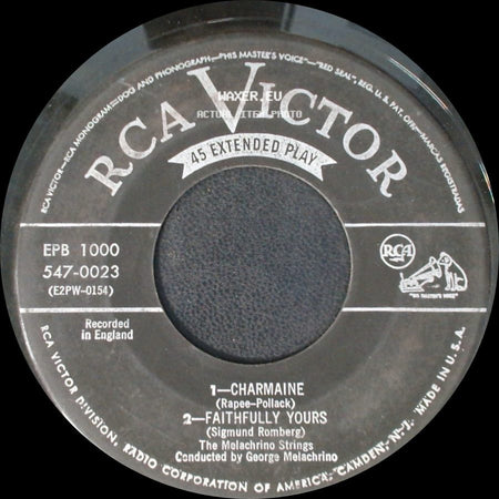 The Melachrino Strings - Unknown Title A / Domino / Tenderly side A