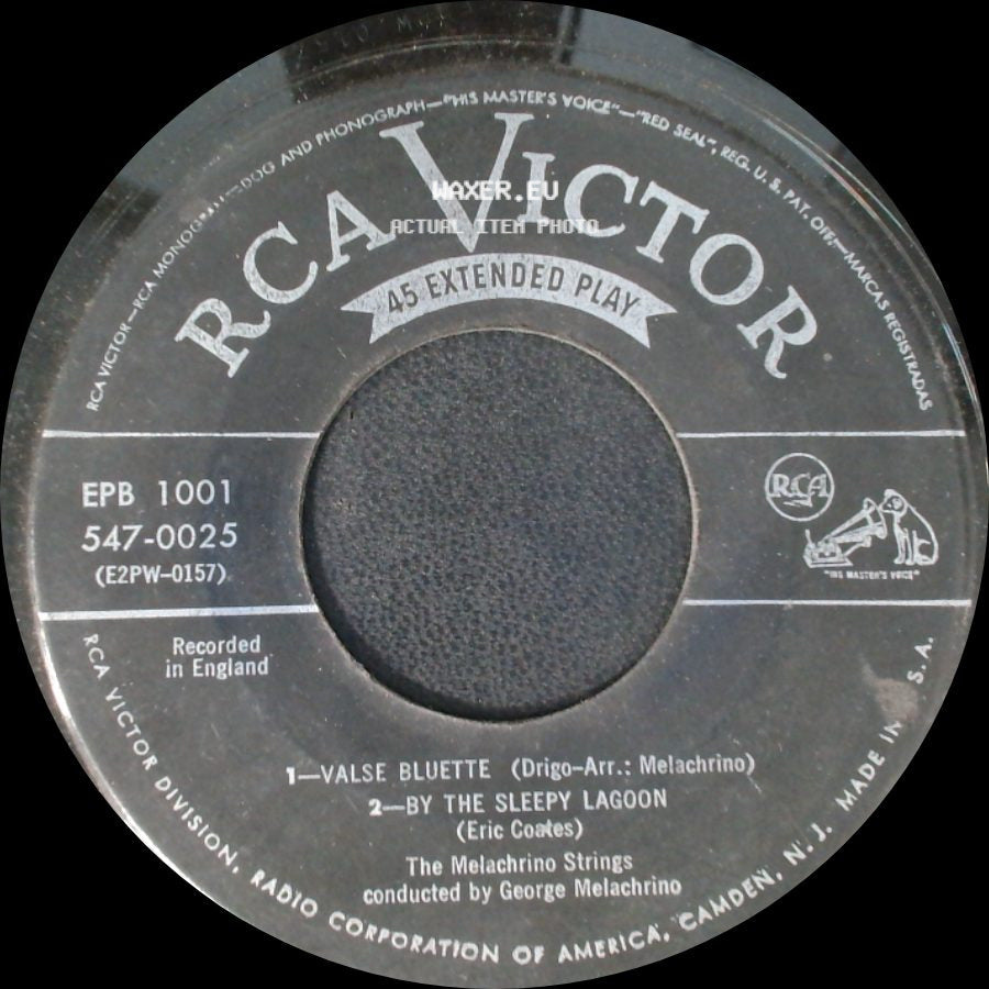 The Melachrino Strings - Valse Bluette / By The Sleepy Lagoon / La Golondrina / La Serenata side A