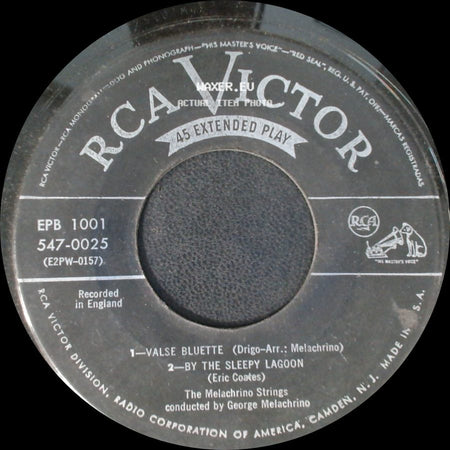 The Melachrino Strings - Valse Bluette / By The Sleepy Lagoon / La Golondrina / La Serenata side A