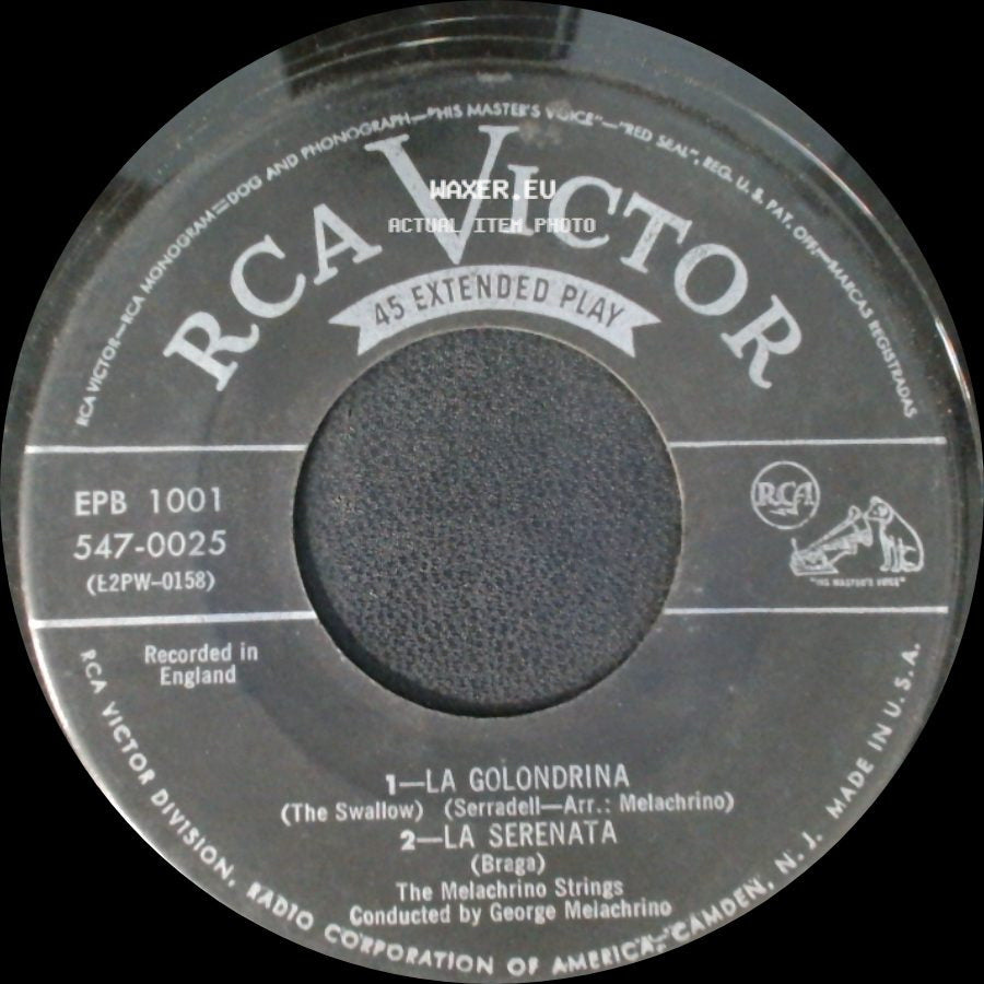 The Melachrino Strings - Valse Bluette / By The Sleepy Lagoon / La Golondrina / La Serenata side B