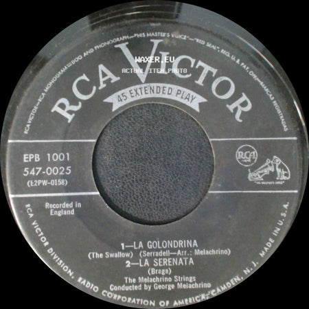 The Melachrino Strings - Valse Bluette / By The Sleepy Lagoon / La Golondrina / La Serenata side B