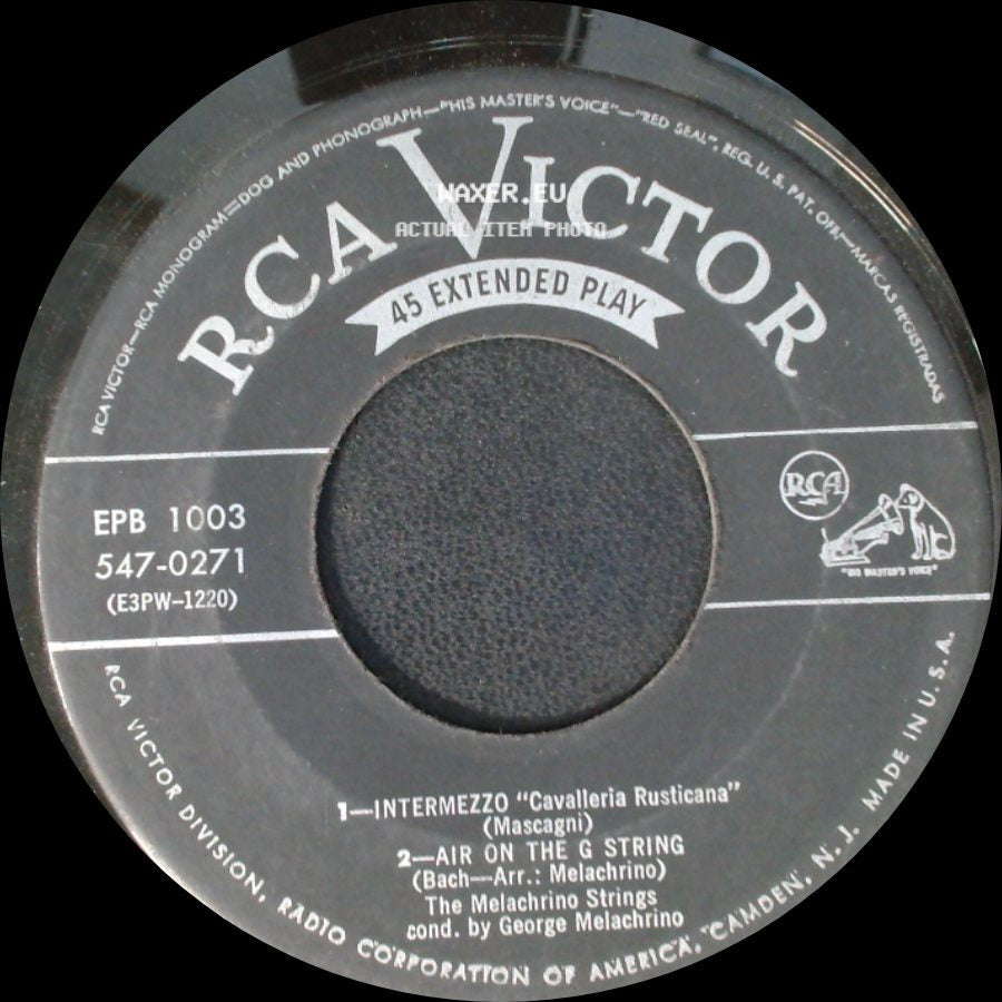 The Melachrino Strings - Romance In E-Flat, Op. 44, No.1 / Serenade / Intermezzo "Cavalleria Rusticana" / Air On The G String side B