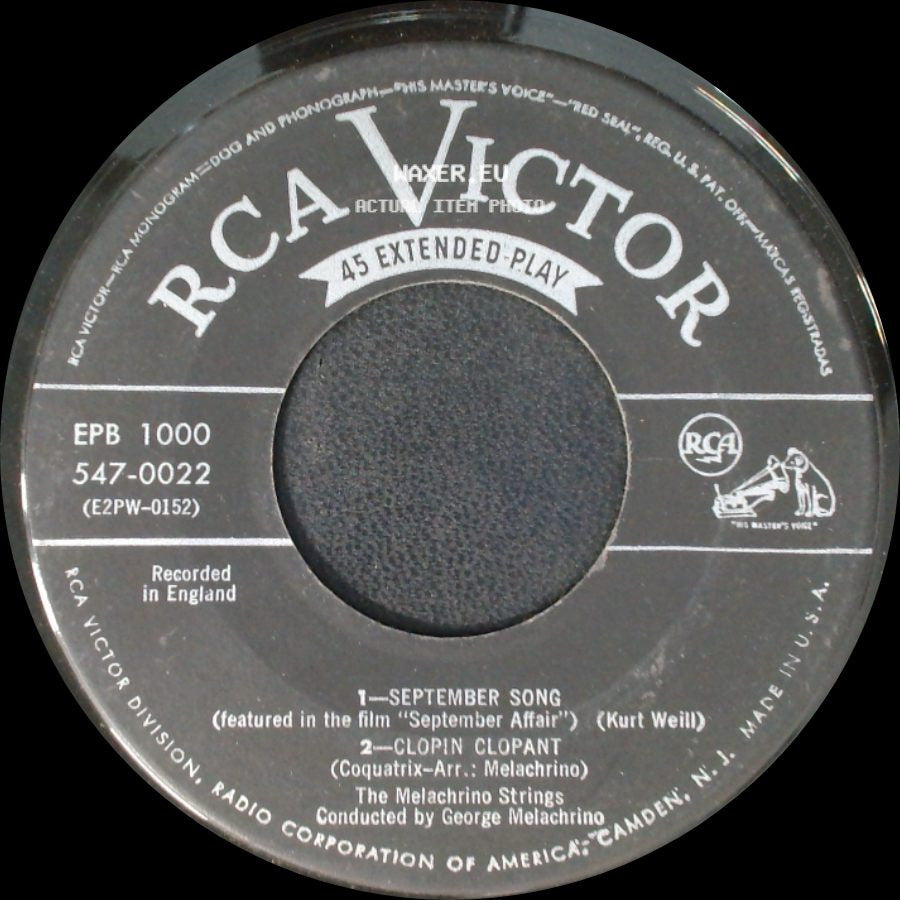 Unknown Artist - September Song / Clopin Clopant / Unknown Title B side A