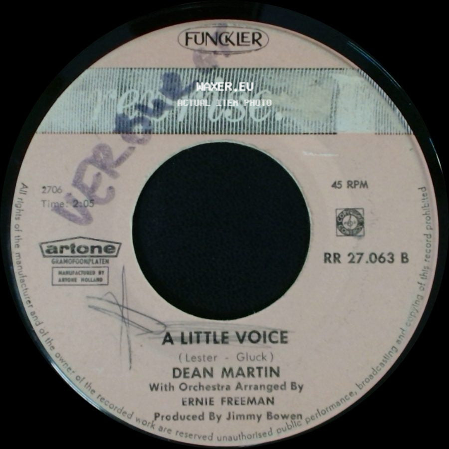 Dean Martin - A Little Voice / Everybody Loves Somebody side A