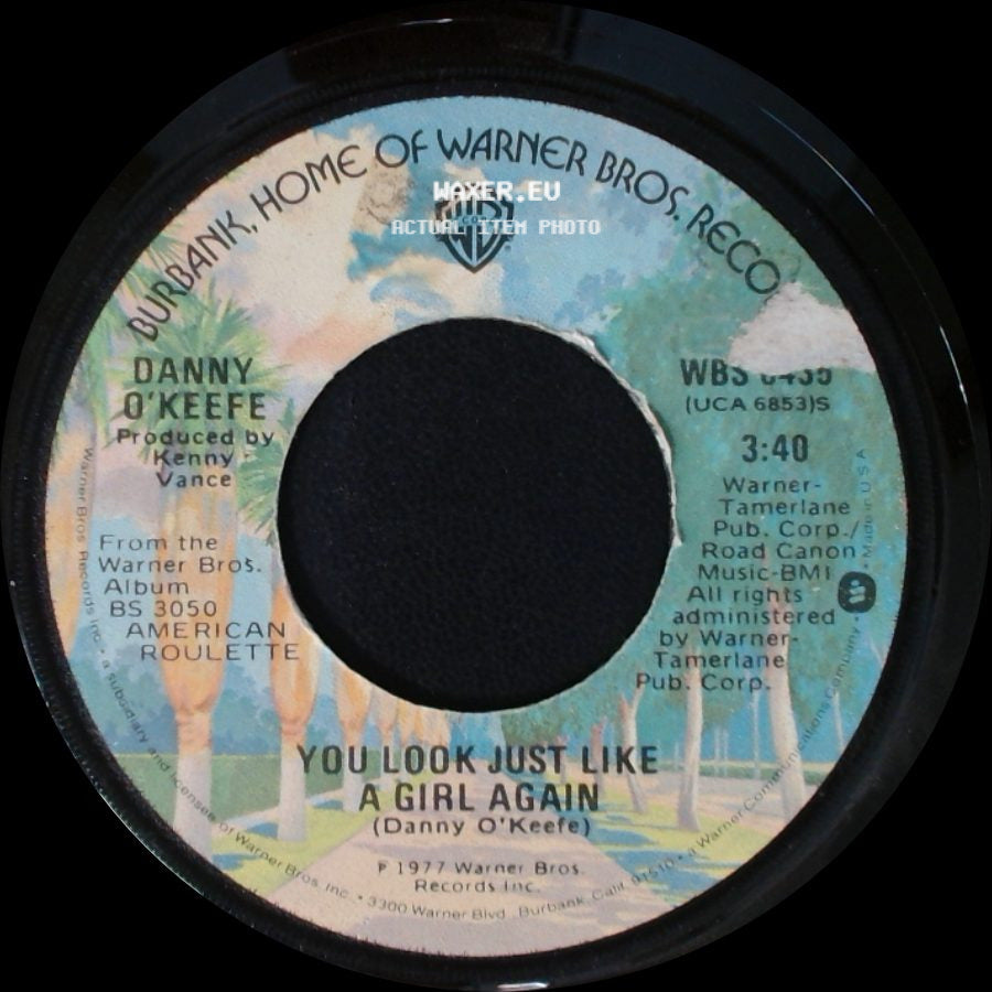 Danny O'keefe - On Discovering A Missing Person / You Look Just Like A Girl Again side B