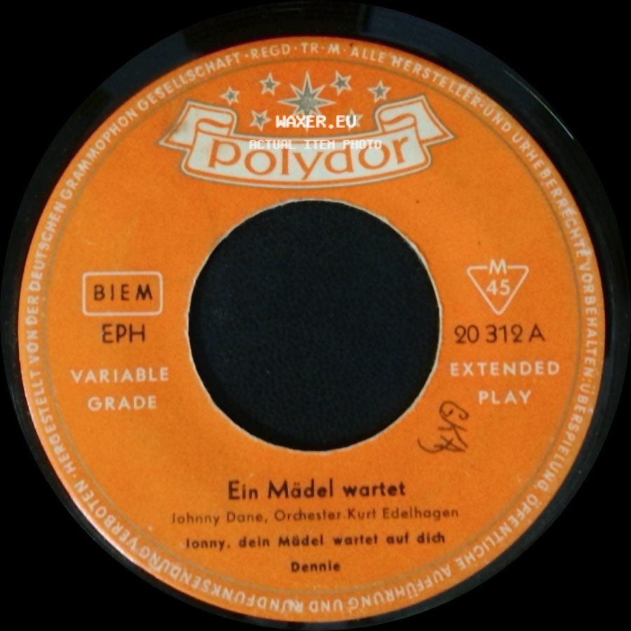 Johnny Dane, Orchester Kurt Edelhagen / Caterina Valente, Club Italia, Adalbert Luczkowski Mit Seinem Orchester - Ein Mädel Wartet / Ein Mädel Wartet side A