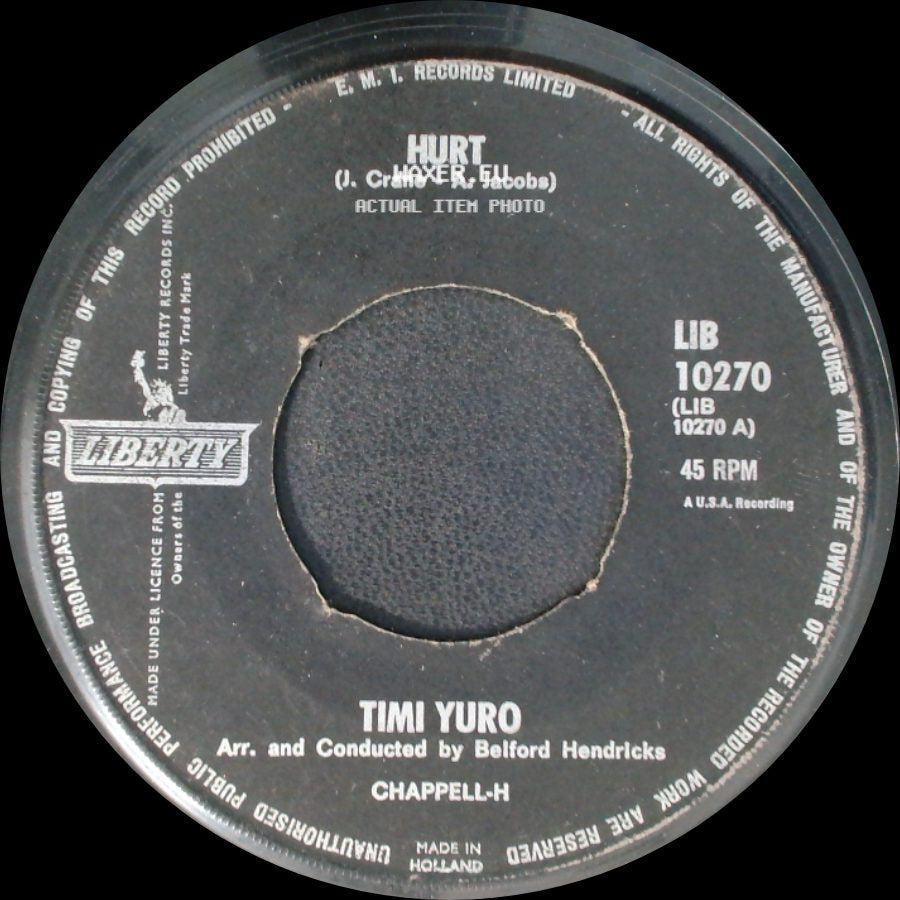 Timi Yuro - Hurt / Smile side A