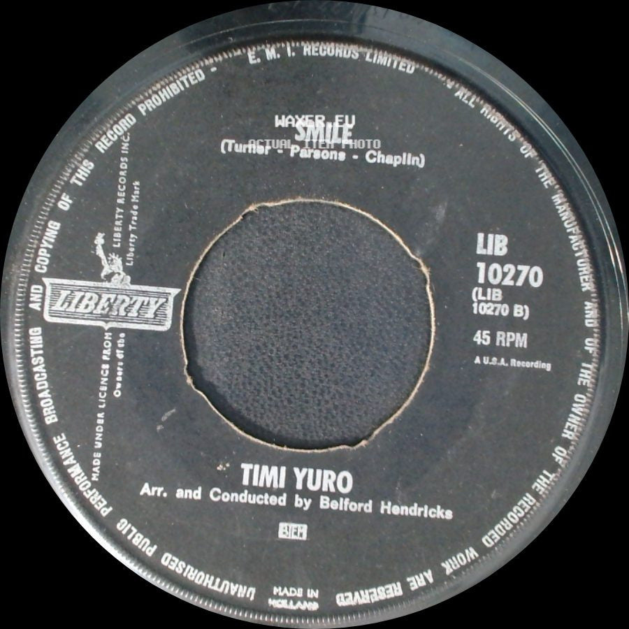Timi Yuro - Hurt / Smile side B