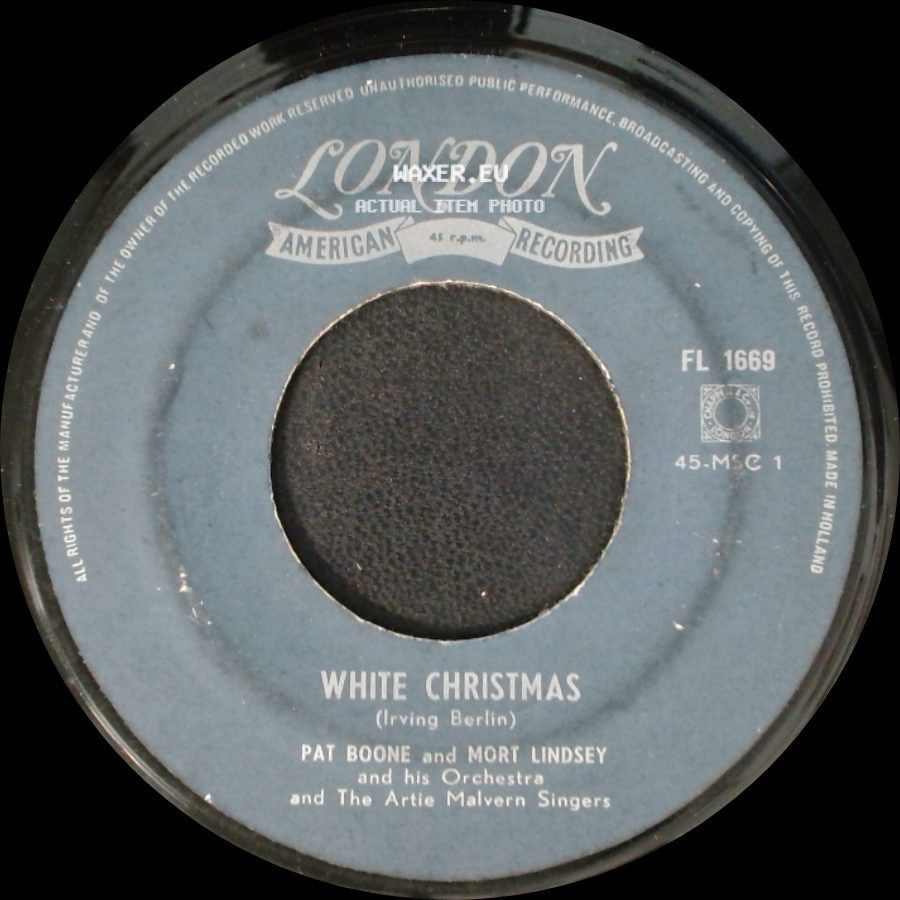 Pat Boone And Mort Lindsey And His Orchestra And The Artie Malvern Singers - White Christmas / Jingle Bells side A